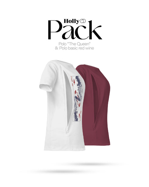 PACK x02 POLOS EMBARAZO & LACTANCIA